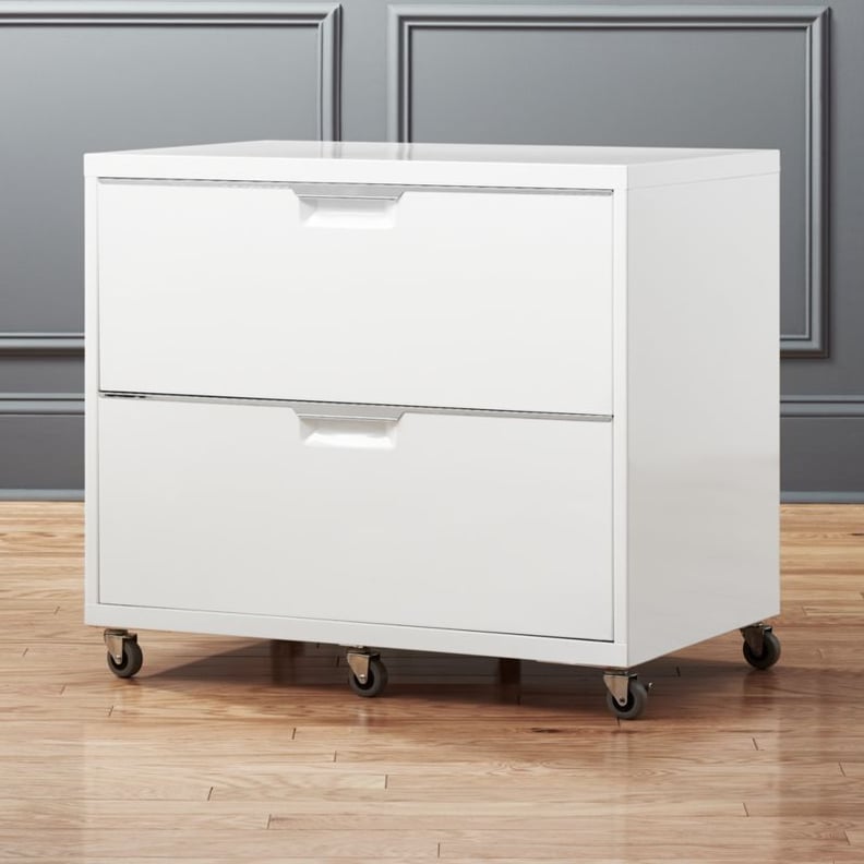 TPS White Wide Filing Cabinet
