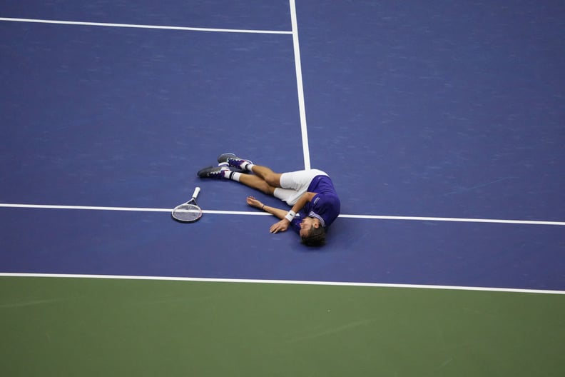 Daniil Medvedev Celebrates His 2021 US Open Men's Singles Title Win Over Novak Djokovic