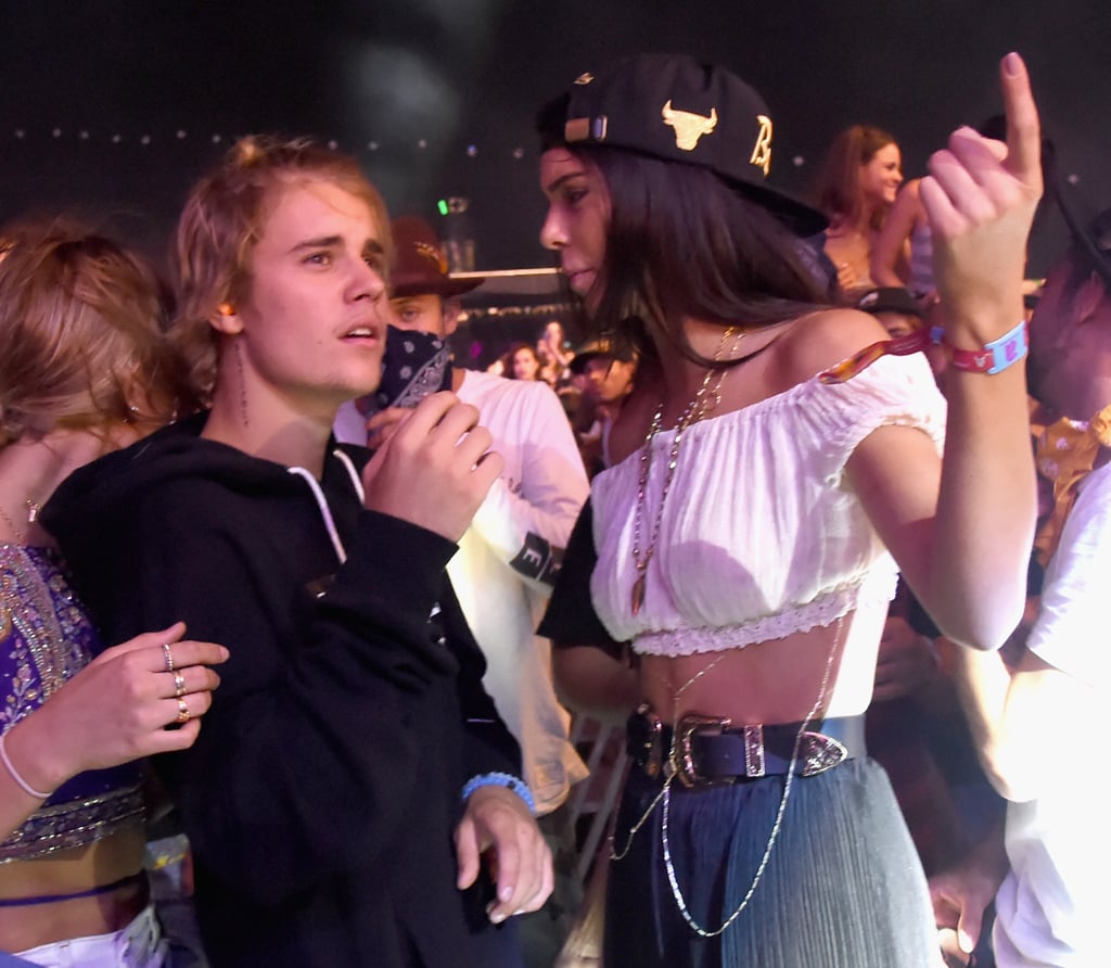 Kendall and Justin watched a show from the front.