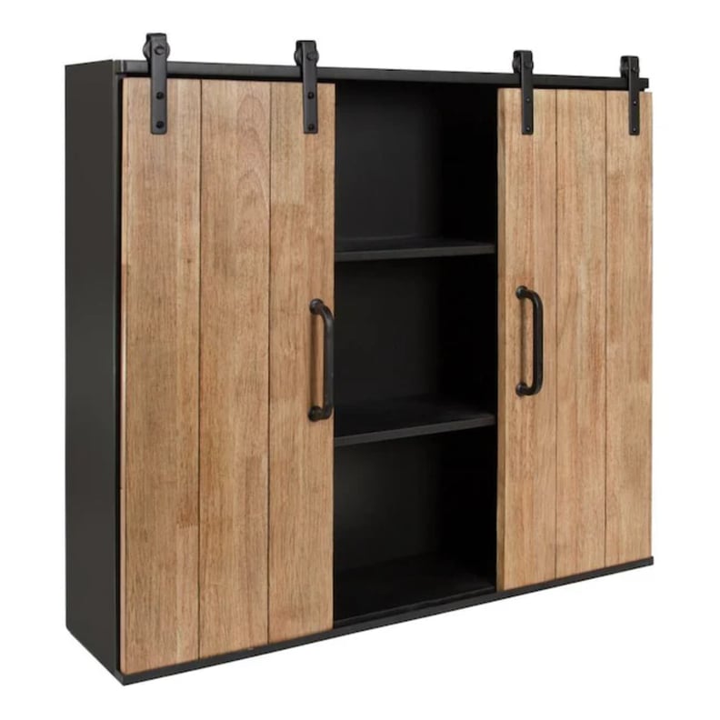 Kate and Laurel Wood Wall Cabinet