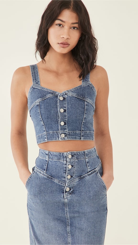 AG Denim Corset Top