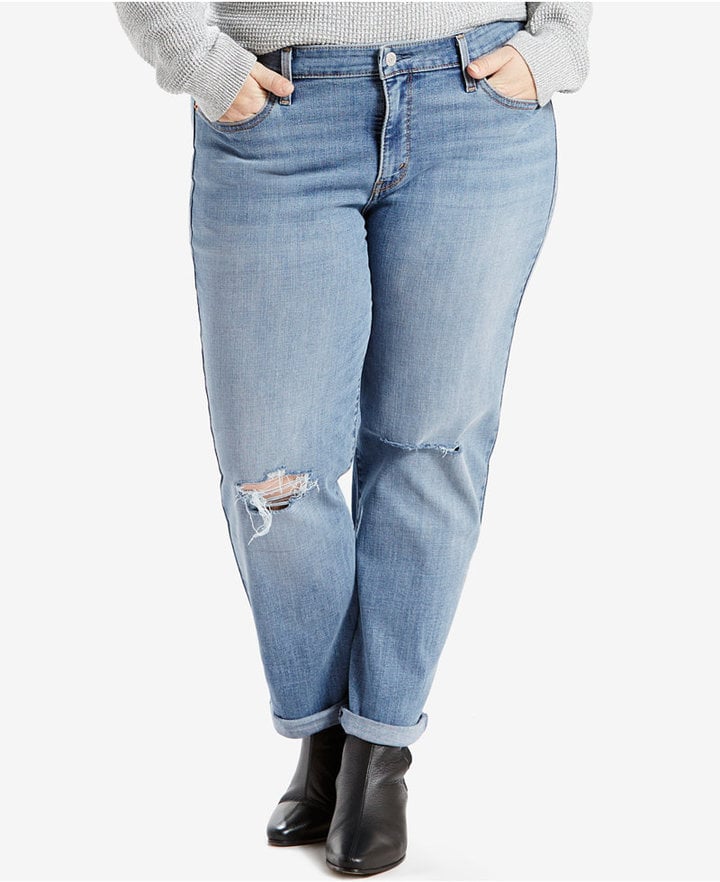 plus size boyfriend jean