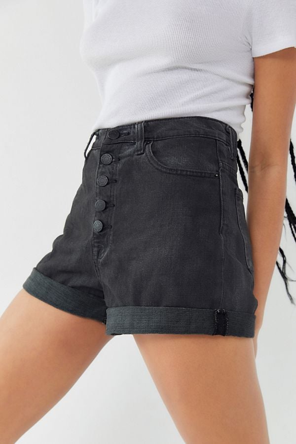 Bdg Denim High-Rise Mom Shorts