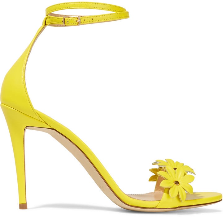 J.Crew Floral-Appliquéd Leather Sandals ($278)