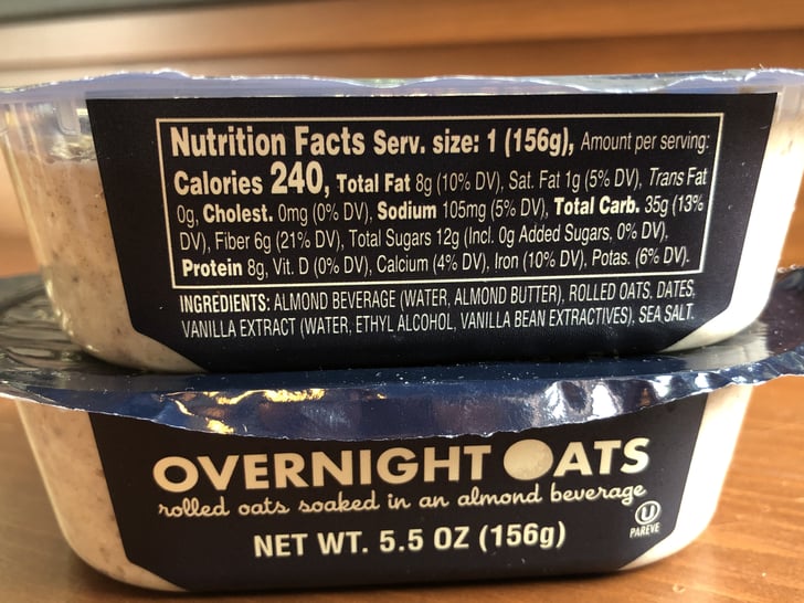 Trader Joe's Vanilla Overnight Oats Nutritional Information Trader