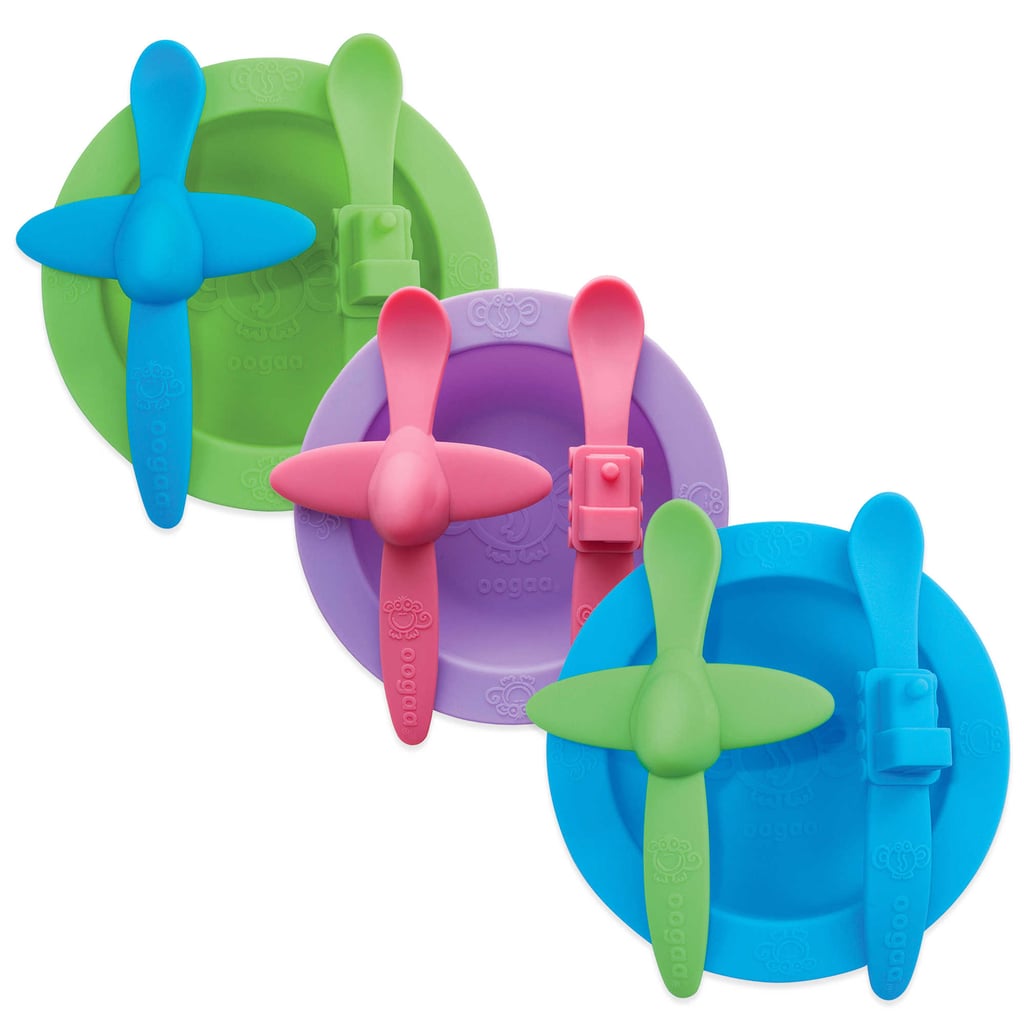 Planes and Trains Silicone Mealtime Set
