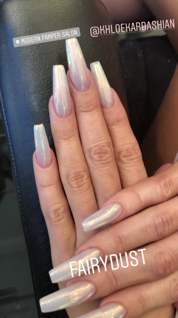 Khloé Kardashian's Fairy Dust Nails