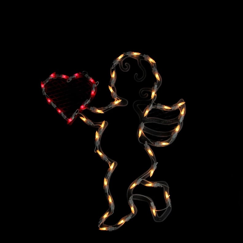 Impact Innovations 17" Lighted Valentine's Day Cupid Heart Window Silhouette