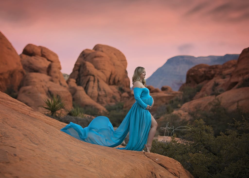 Rainbow Maternity Shoot With Triple Rainbow