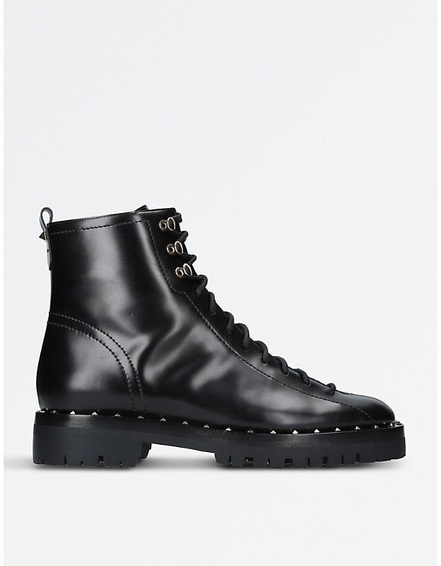 Valentino Luxury Soul Studded Leather Combat Boots