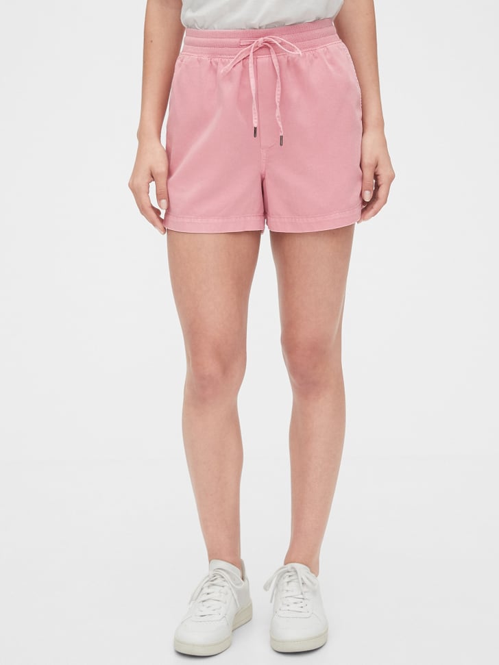 pink sweatpant shorts