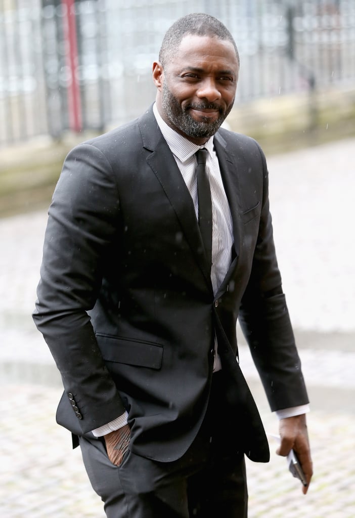 Idris Elba attended the service honoring Mandela.