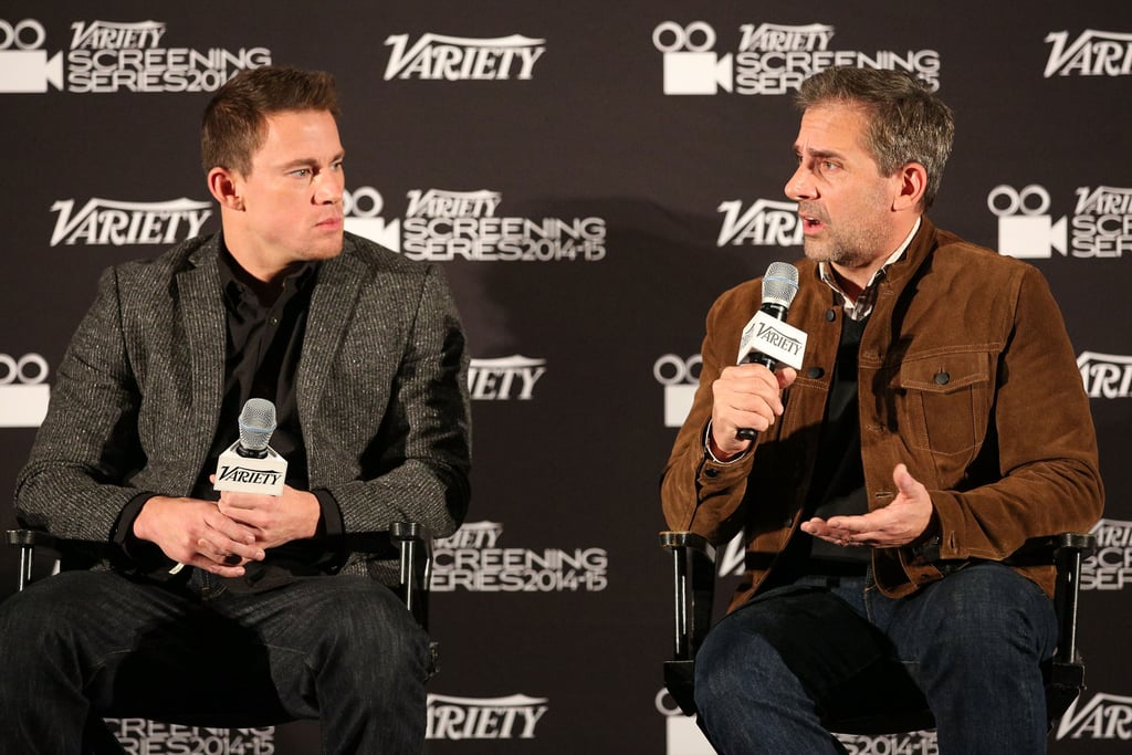 Channing Tatum and Steve Carell chatted with Variety at a screening event for their film Foxcatcher in LA on Wednesday.