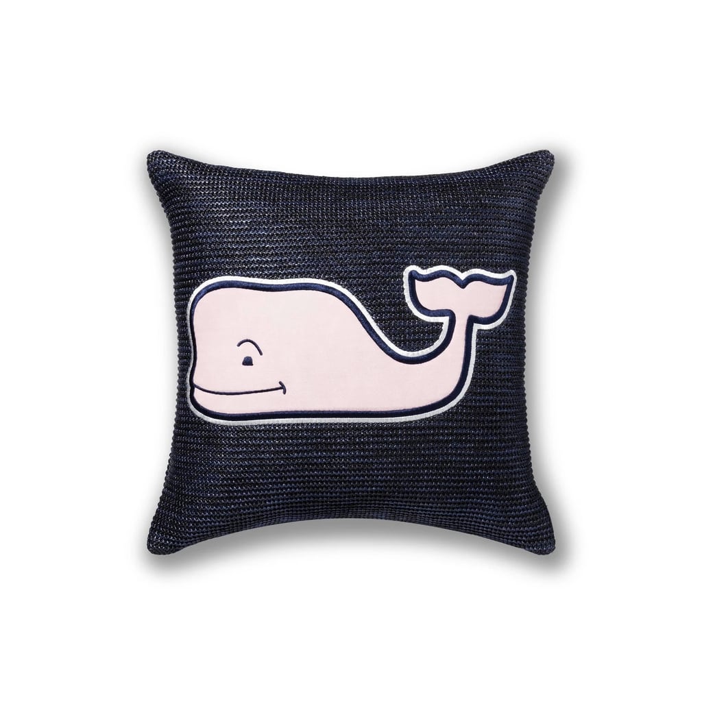 Pink Whale Throw Pillow