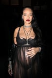 Rihanna Channels ‘90s Grunge in a Sheer Lace Dress at Dior