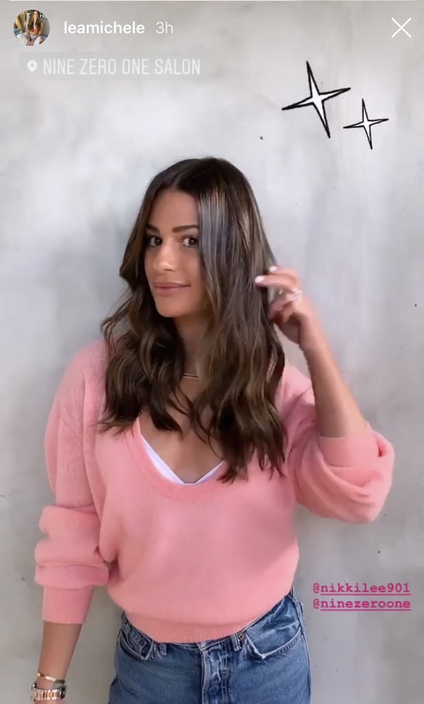 Lea Michele's Haircut March 2019