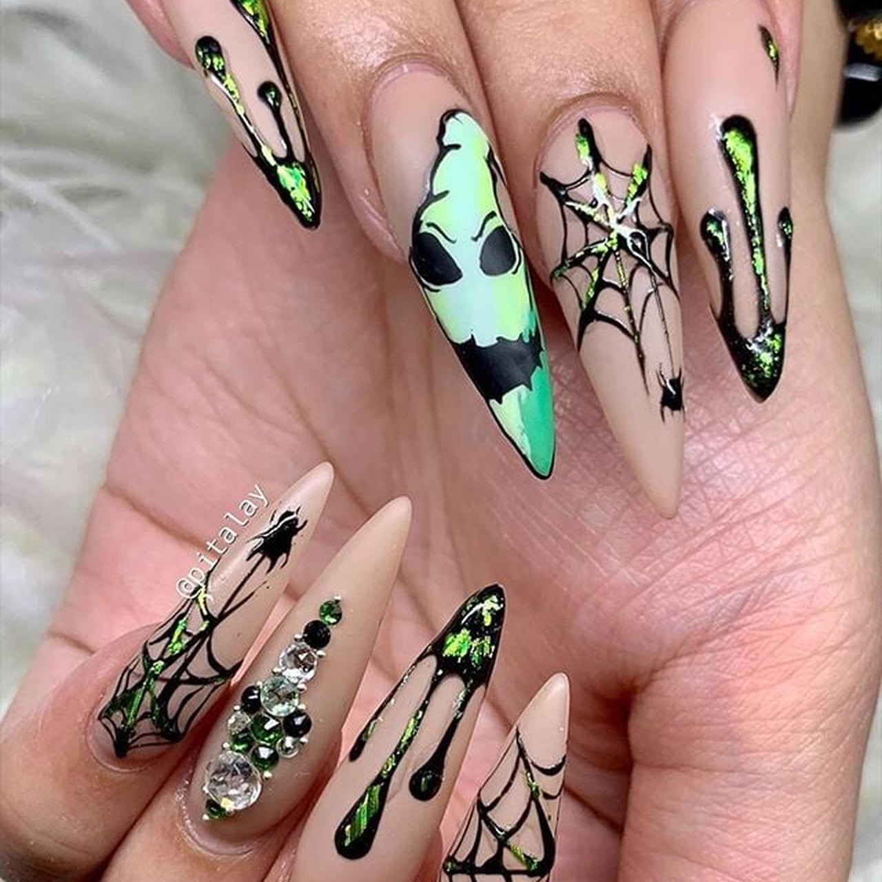 Halloween Stiletto Nail Art Ideas PS UK Beauty