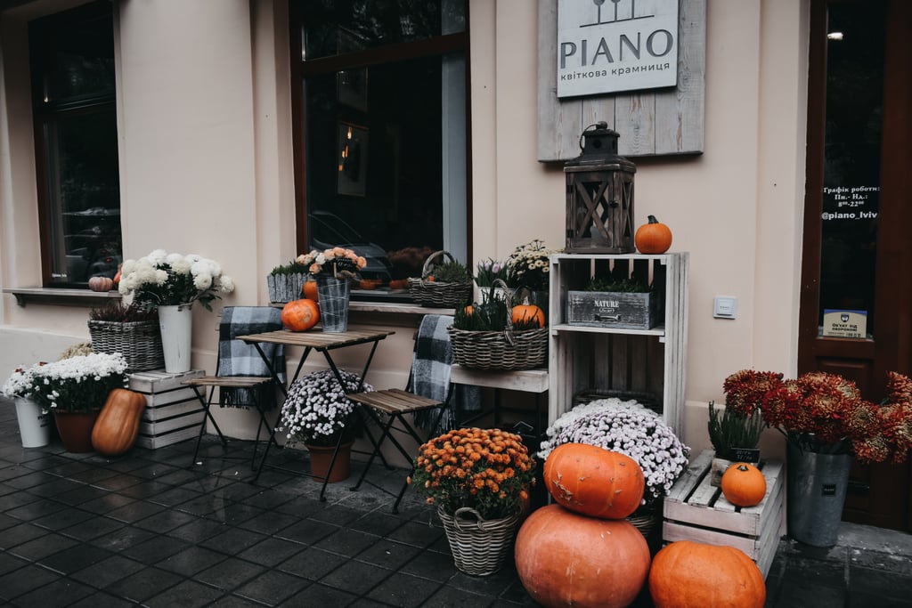 Pumpkin Setup Zoom Background | Download Free Halloween Zoom Backgrounds | POPSUGAR Tech Photo 24