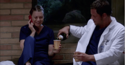 Season 14, Episode 7: Meredith and Alex Celebrate Her Harper Avery Win