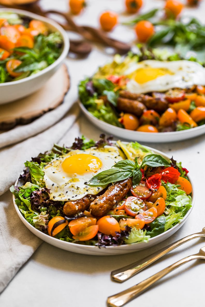 Breakfast Salad With Everything-Bagel-Seasoning Dressing