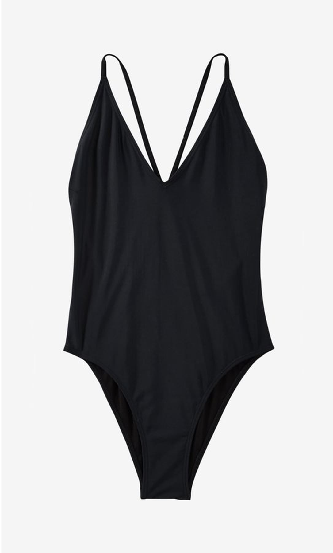 Lea Michele in a Black One-Piece Swimsuit | Instagram | POPSUGAR Fashion
