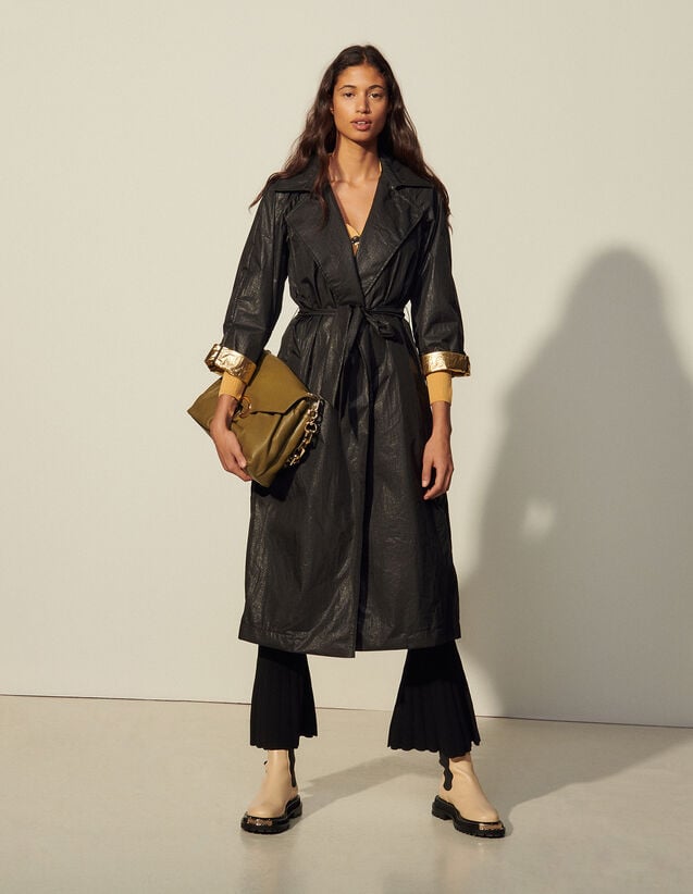Sandro Flowing Trench Coat