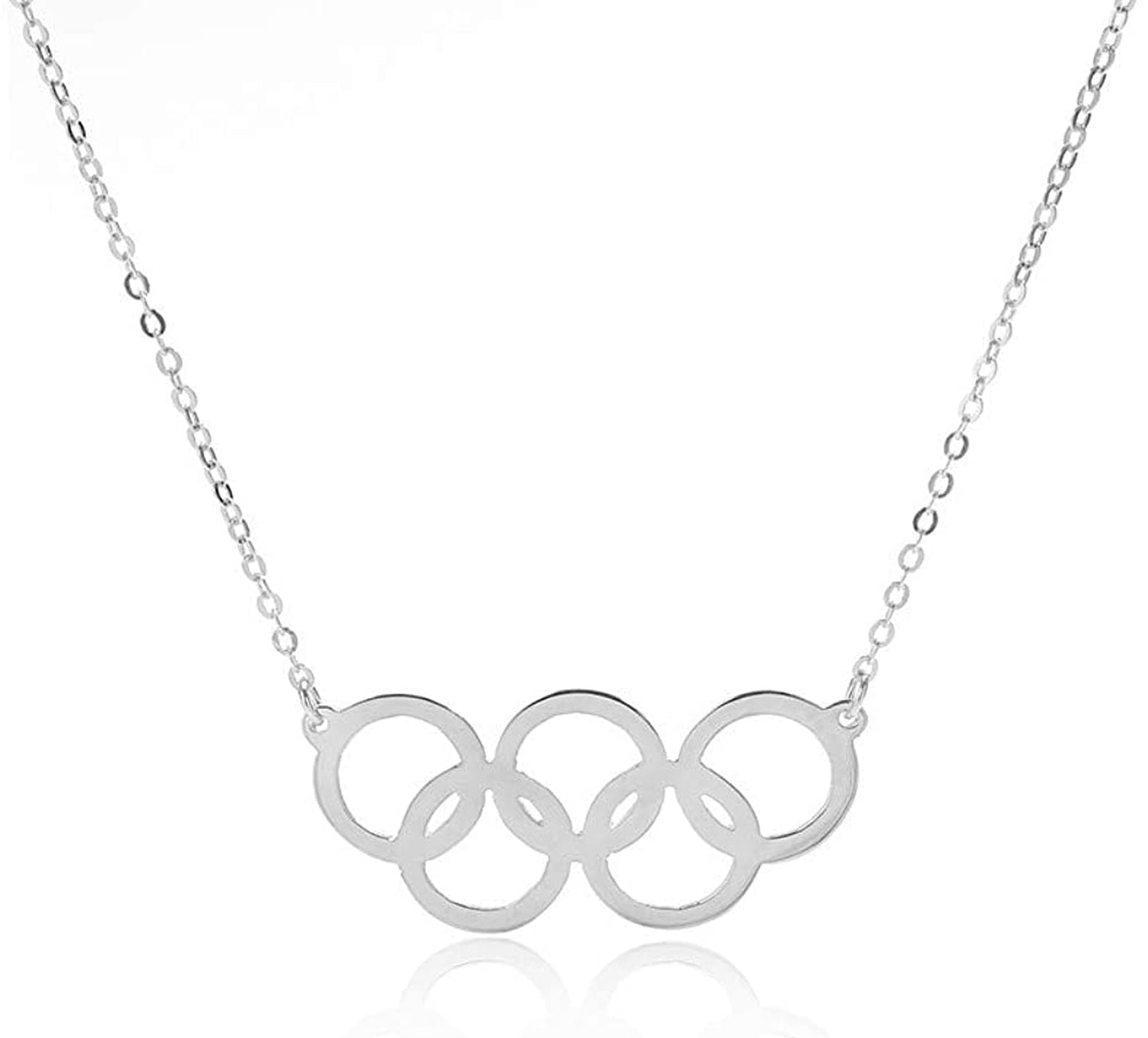 Olympic rings necklace