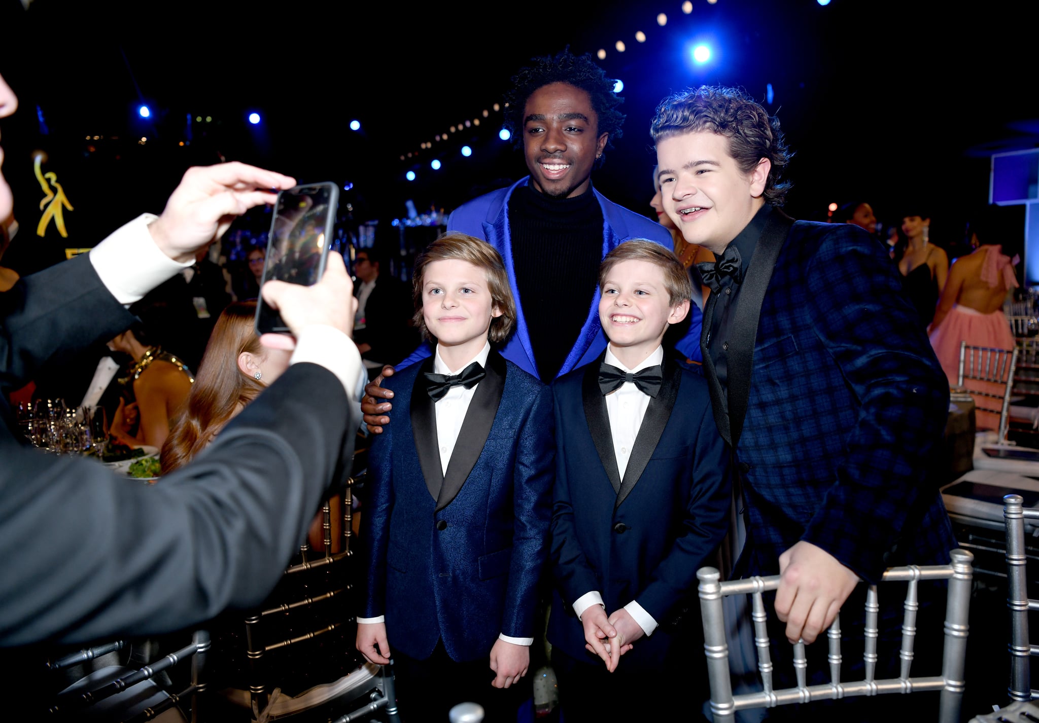 Celebrity Entertainment The Stranger Things Cast Reunite At The Sag Awards Before Going Back To Hawkins Popsugar Celebrity Photo 49