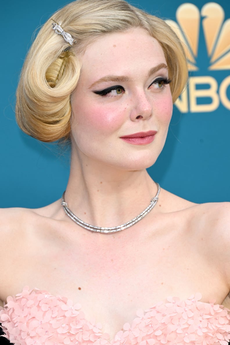 Elle Fanning's Flipped-Under Updo