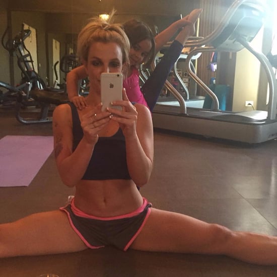 Britney Spears Doing a Split