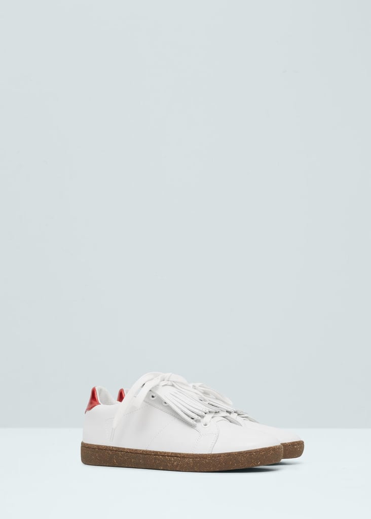 Fringed Leather Sneakers