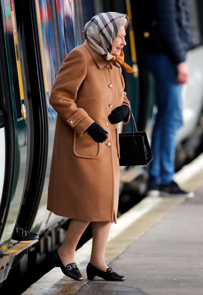 Queen Elizabeth II's Christmas Train Ride Pictures 2018