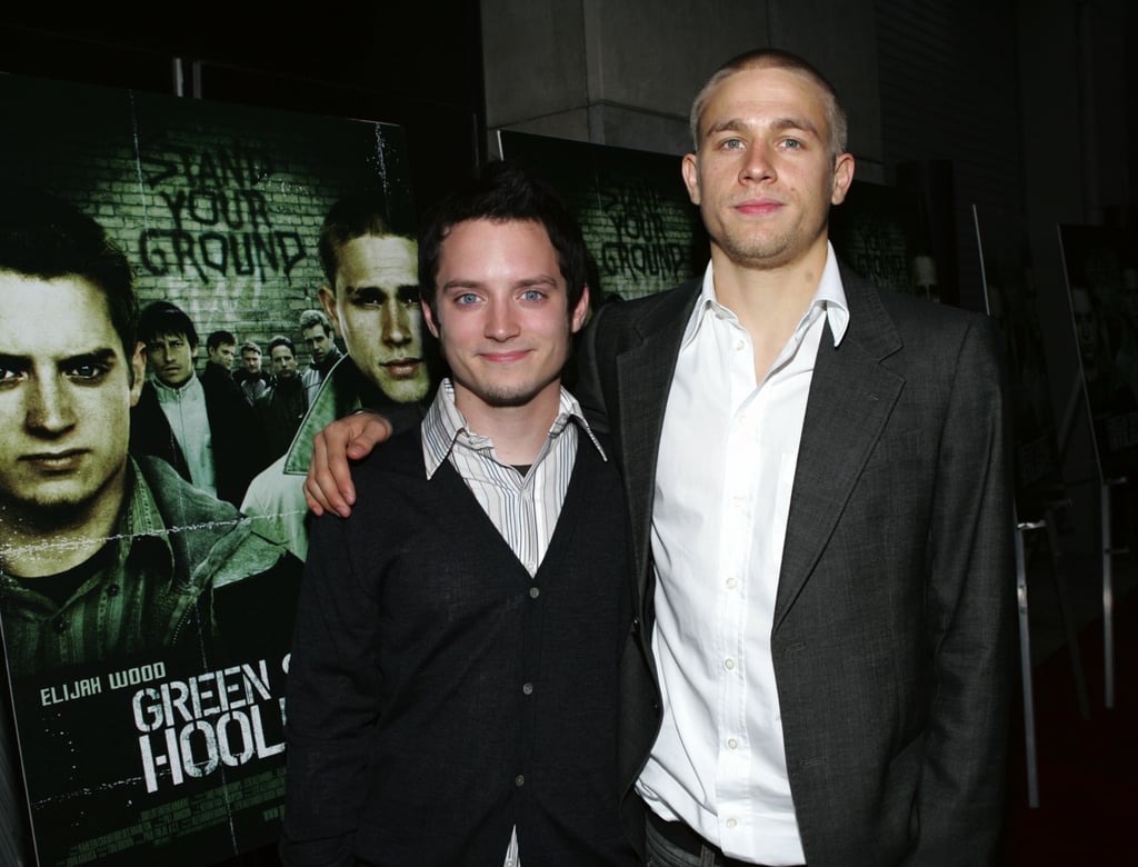 Charlie put his arm around his Green Street Hooligans costar Elijah Wood at the movie's September 2005 NYC premiere.