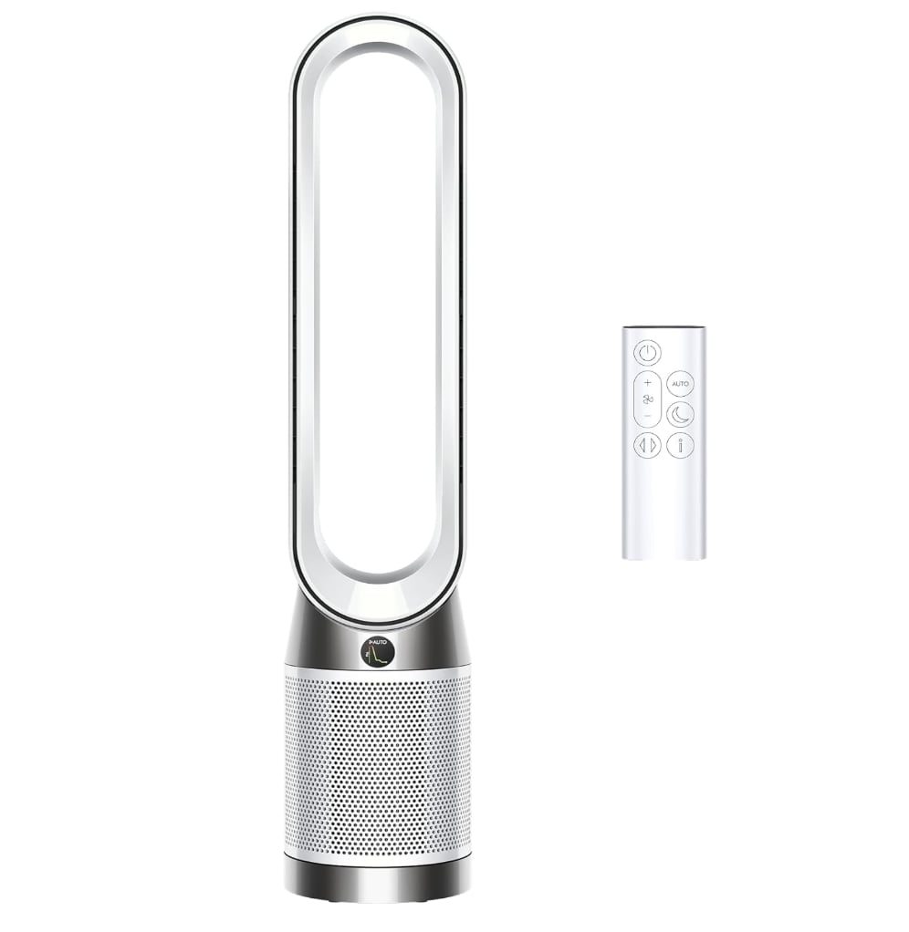 Dyson Purifier Cool PC1 ($450, originally $550)
Allergy season is upon us, and if you're someone who struggles, this purifier is a great match. It captures 99 percent of microscopic allergens and pollutants as small as 0.3 microns — aka, it removes the irritating stuff from the air. Not to mention, it comes with a remote and an app, so you can control your air quality from anywhere.