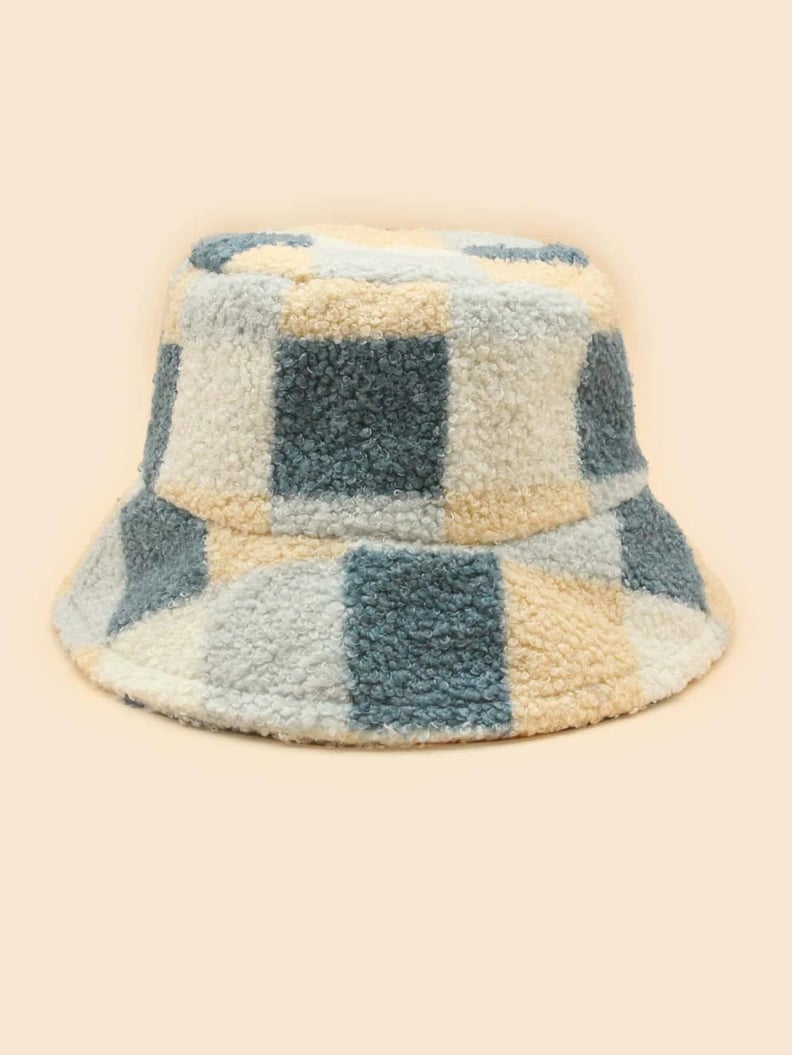 Colorblock Plush Bucket Hat