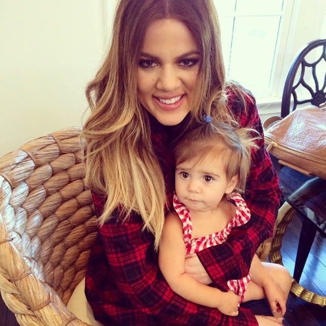 Birthday girl Khloé Kardashian got in an adorable squeeze with her niece Penelope.
Source: Instagram user kourtneykardash