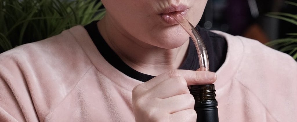 Glitter Wine Bottle Straws
