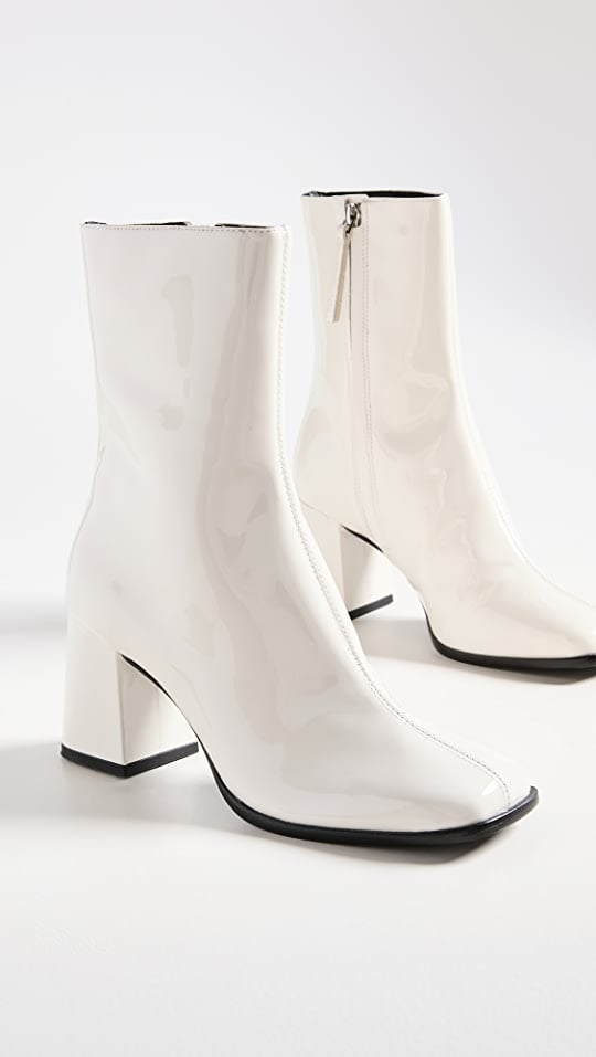 Best White Boots For Women: Reformation Nari Ankle Boots