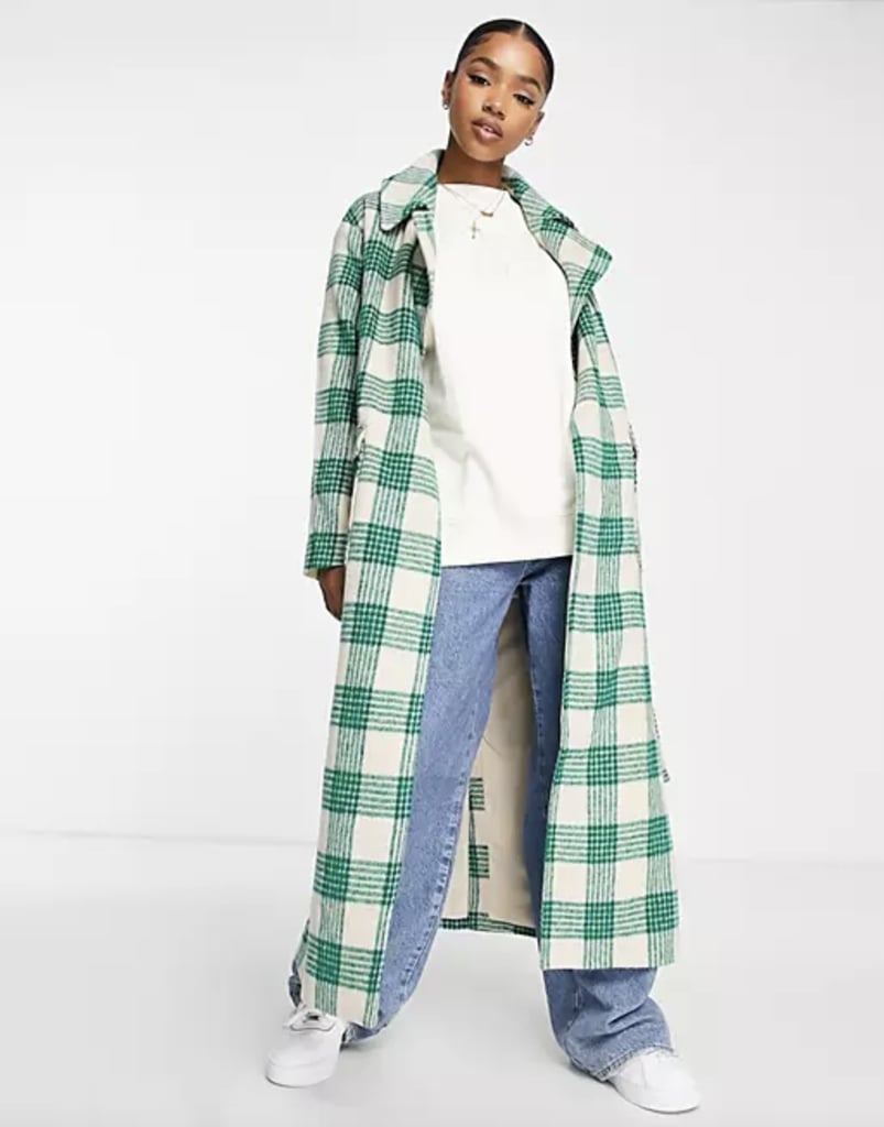 The Frolic Belted Checked Coat