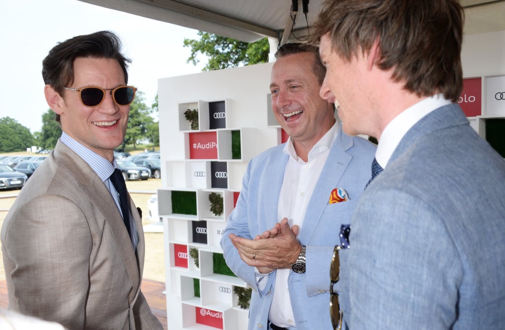 Matt Smith and Eddie Redmayne with Andrew Doyle, Director of Audi UK