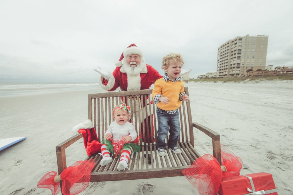 "BUT SANTA DOESN'T BELONG ON THE BEACH!"