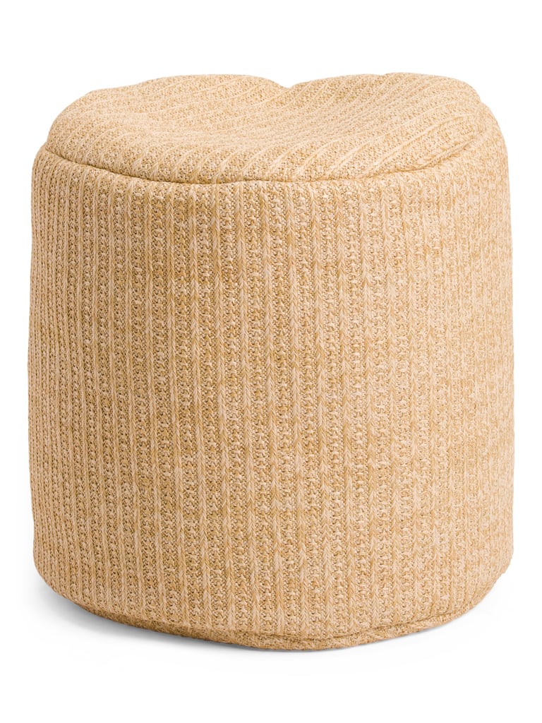 Indoor Outdoor Woven Pouf