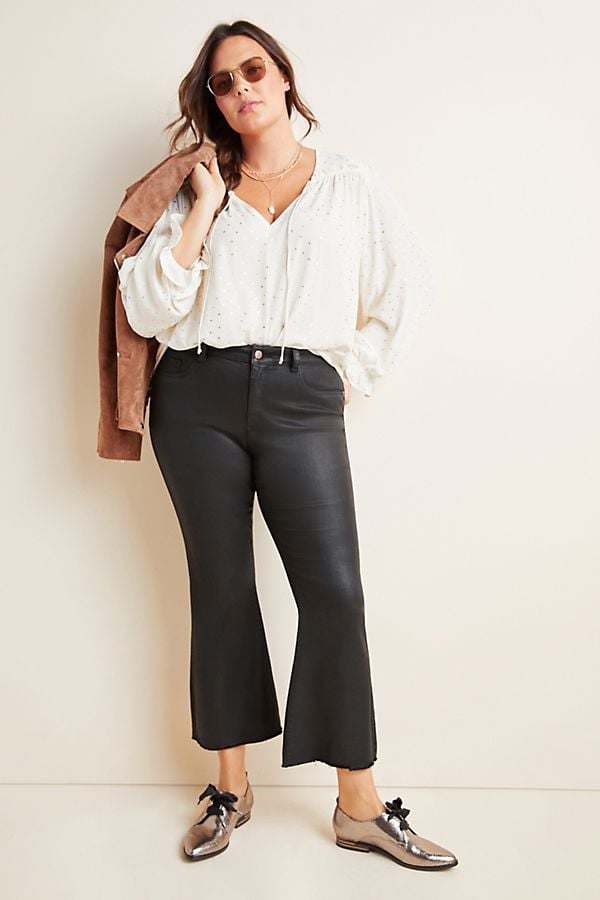 DL1961 x Marianna Hewitt Bridget High-Rise Cropped Flare Jeans