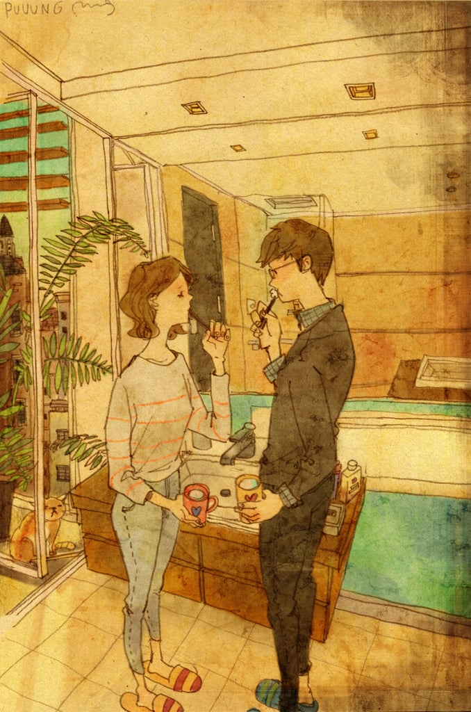 They're Even Cute When They Brush Their Teeth