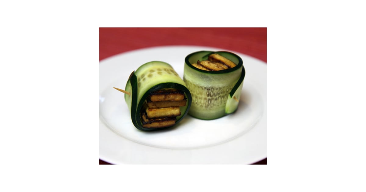 Vegan Cucumber Tofu Rolls LowCalorie Vegan Snacks POPSUGAR Fitness