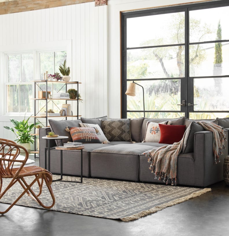 Best Pit Sofa: Cost Plus World Market Tyson 6 Piece Modular Pit Sectional Sofa