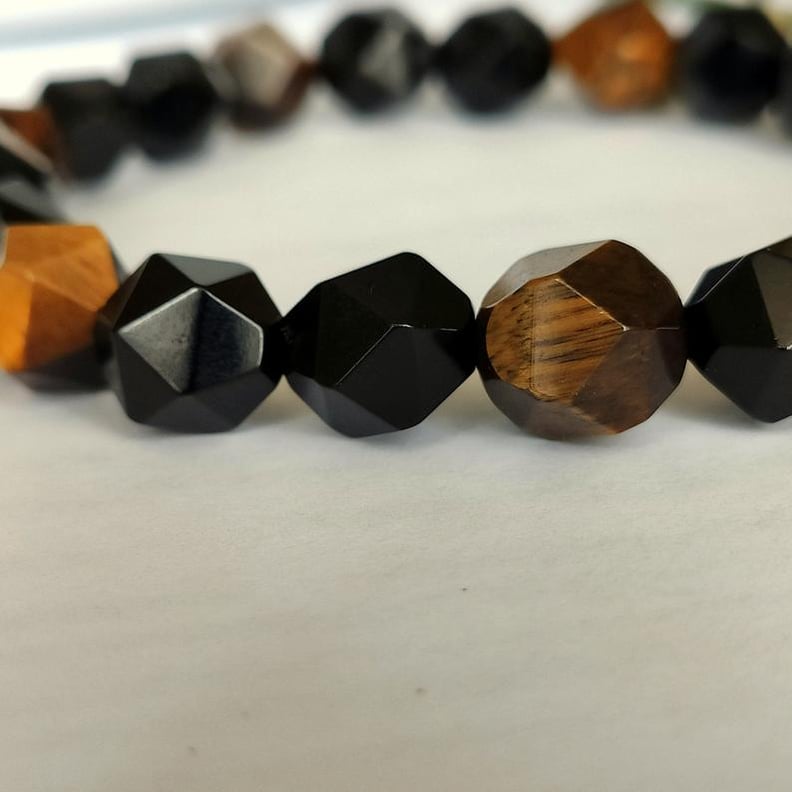 A Meaningful Etsy Gift For Him: Tiger's Eye Gemstone Beaded Bracelet