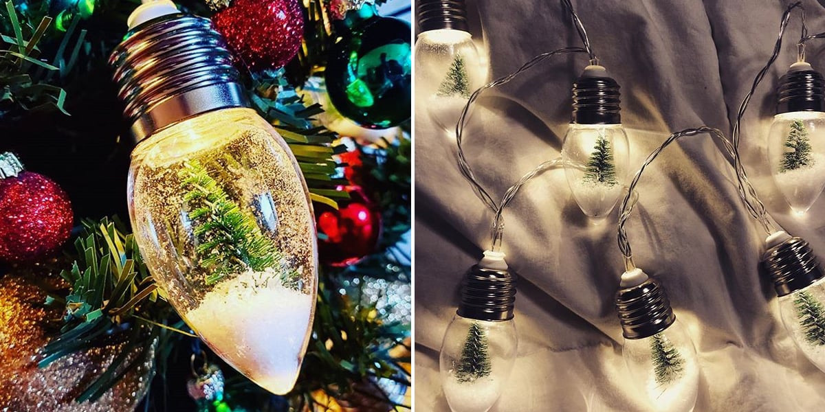 Target snow globe string lights hotsell