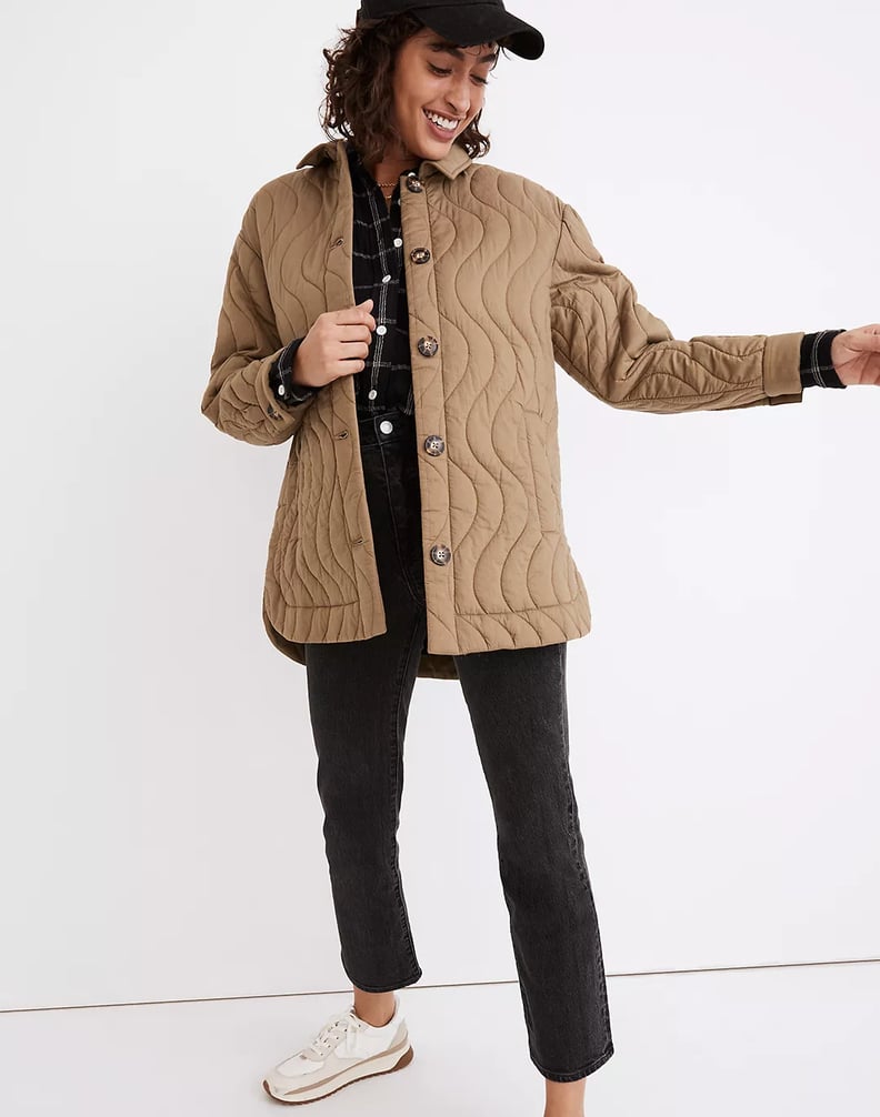 An Effortlessly Cool Quilted Jacket: Madewell Belrose Shirt-Jacket