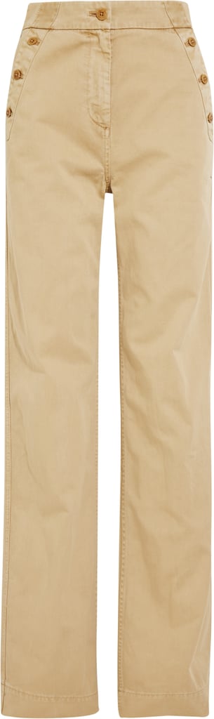 Sailor Cotton-Twill Wide-Leg Pants ($100)